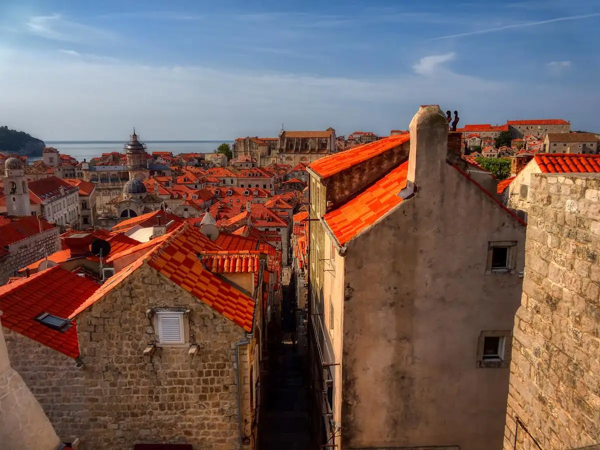 Blick von der Stadtmauer Dubrovnik